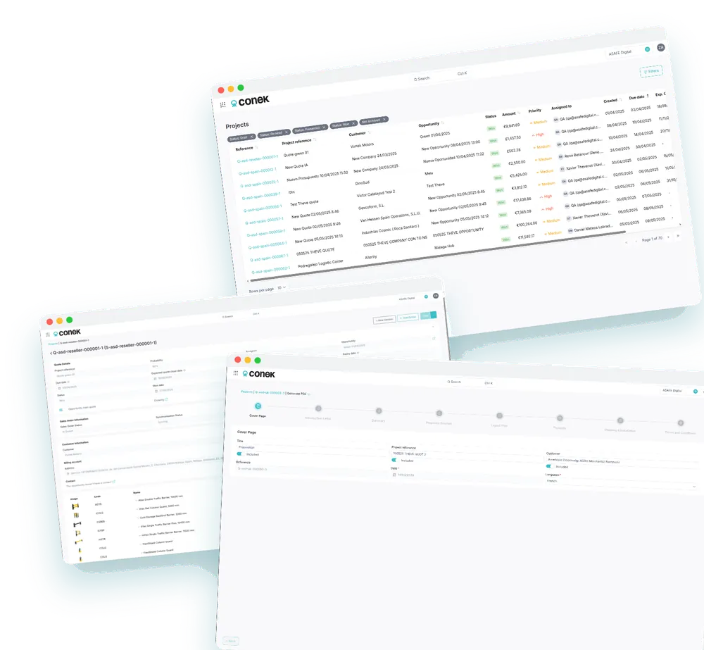 Conek dashboards