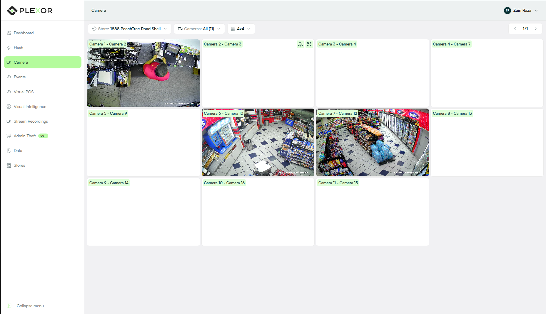 Plexor multi-camera grid