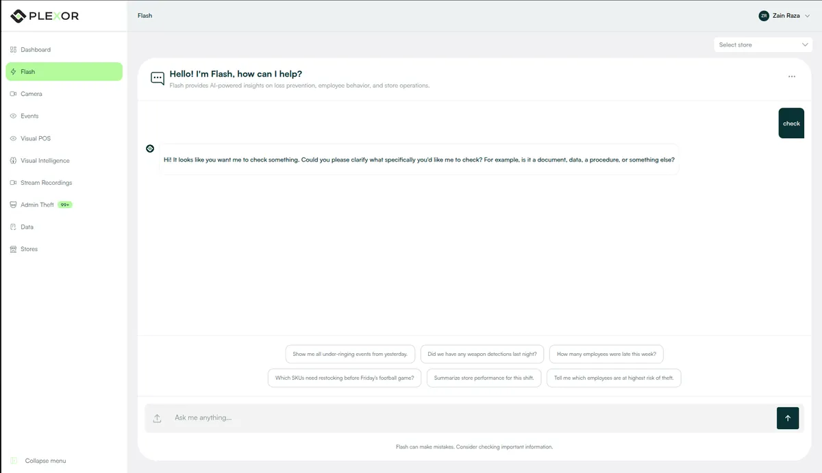 Plexor Flash AI assistant