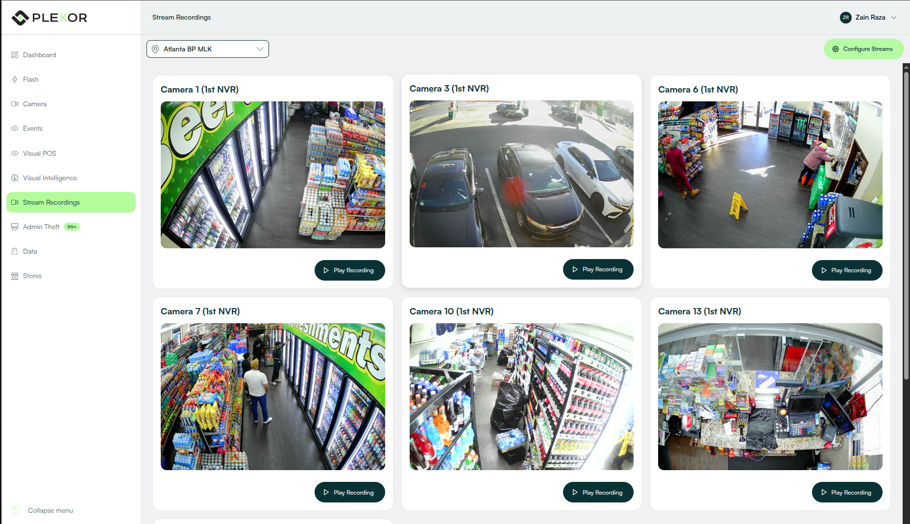 Plexor live recording streams