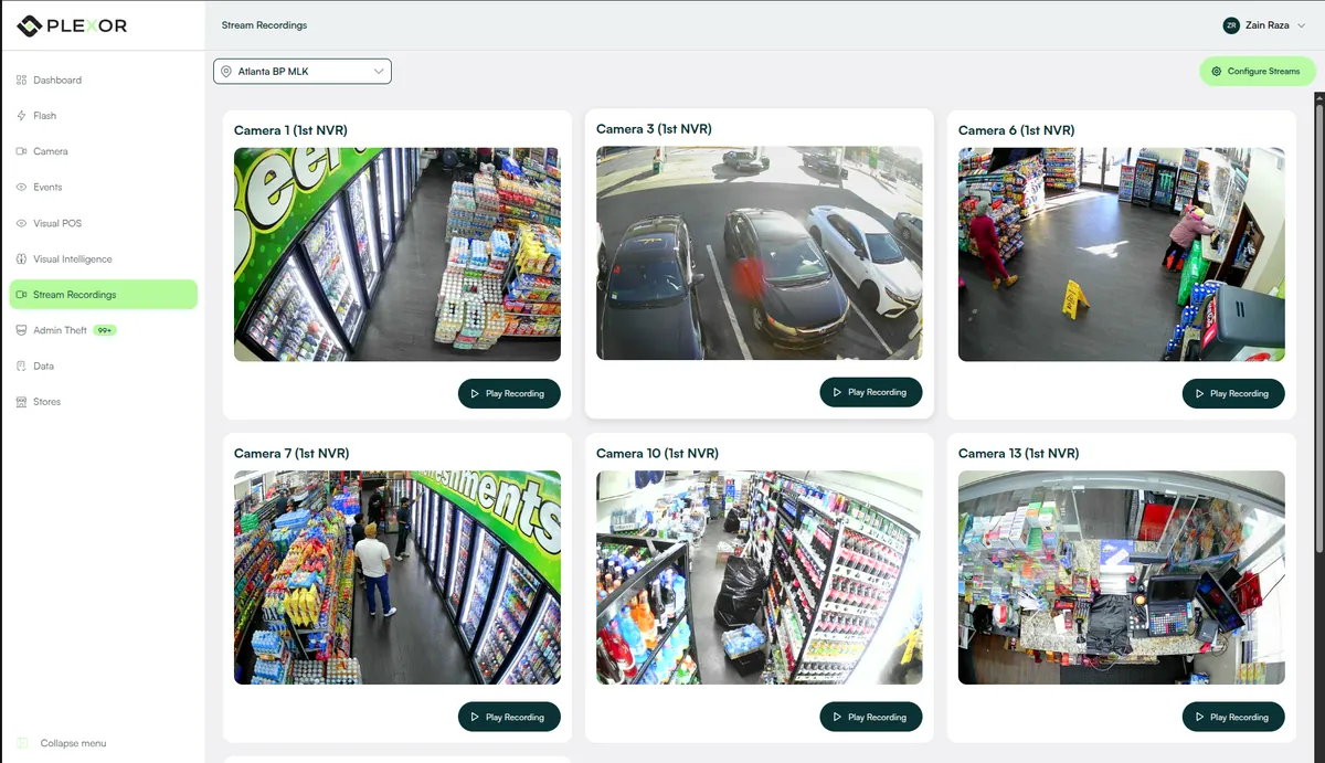 Plexor live recording streams